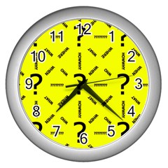 Crime Investigation Police Wall Clock (silver)