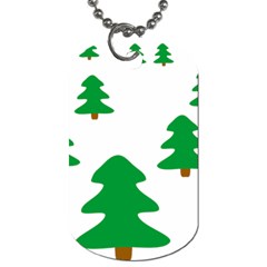 Christmas Tree Holidays Dog Tag (two Sides)