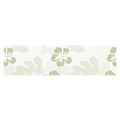 Hibiscus Green Pattern Plant Satin Scarf (oblong) by Alisyart