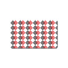 Backdrop Plaid Magnet (name Card) by Alisyart