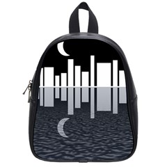Cityscape City Waterfront School Bag (small)