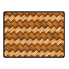 Basket Fibers Basket Texture Braid Double Sided Fleece Blanket (small) 