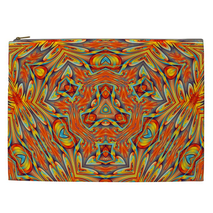 Kaleidoscope Background Mandala Cosmetic Bag (XXL)