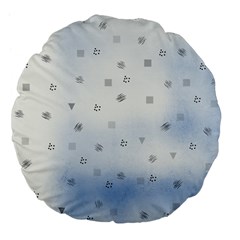 Simple Minimal Shapes Brushes Design Large 18  Premium Flano Round Cushions by LoolyElzayat