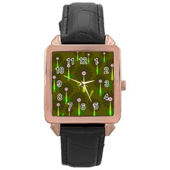 Zappwaits Rose Gold Leather Watch  by zappwaits