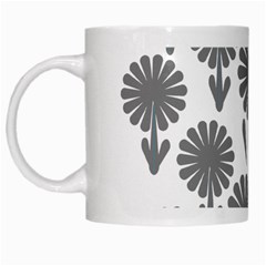 Zappwaits Flowers Black White Mugs by zappwaits