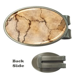 Stone Surface Stone Mass Money Clips (oval)  by Mariart