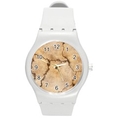 Stone Surface Stone Mass Round Plastic Sport Watch (m) by Mariart