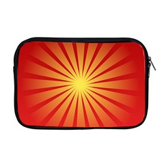 Sunburst Sun Apple Macbook Pro 17  Zipper Case