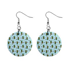 Pineapple Watermelon Fruit Lime Mini Button Earrings by Mariart