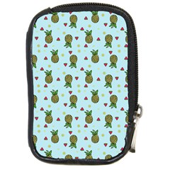 Pineapple Watermelon Fruit Lime Compact Camera Leather Case by Mariart