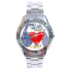 Penguin Love Stainless Steel Analogue Watch by retrotoomoderndesigns