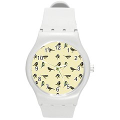 Bird Is The Word Round Plastic Sport Watch (m) by WensdaiAmbrose