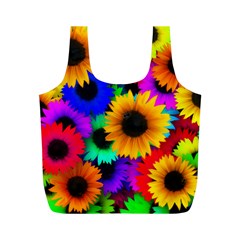 Sunflower Colorful Full Print Recycle Bag (m)