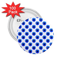 Sunflower Digital Paper Blue 2 25  Buttons (100 Pack) 