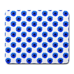 Sunflower Digital Paper Blue Large Mousepads