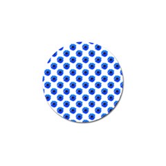 Sunflower Digital Paper Blue Golf Ball Marker (4 Pack)