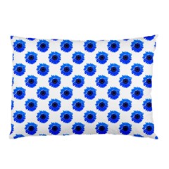 Sunflower Digital Paper Blue Pillow Case