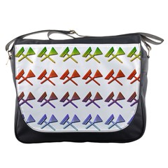 Yard Work Gardening Landscaping Messenger Bag by Mariart