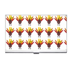 Turkey Thanksgiving Background Business Card Holder by Mariart