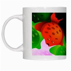 Pattern Fishes Escher White Mugs