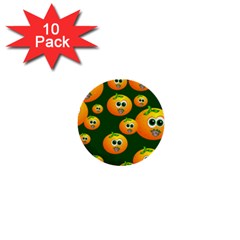 Seamless Orange Pattern 1  Mini Buttons (10 Pack) 