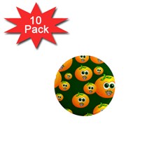 Seamless Orange Pattern 1  Mini Magnet (10 Pack) 