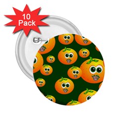 Seamless Orange Pattern 2 25  Buttons (10 Pack) 