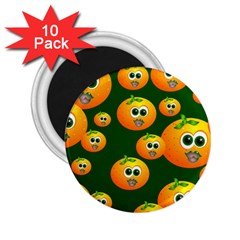 Seamless Orange Pattern 2 25  Magnets (10 Pack) 