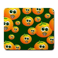 Seamless Orange Pattern Large Mousepads by Mariart