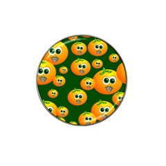 Seamless Orange Pattern Hat Clip Ball Marker by Mariart