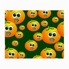 Seamless Orange Pattern Small Glasses Cloth by Mariart