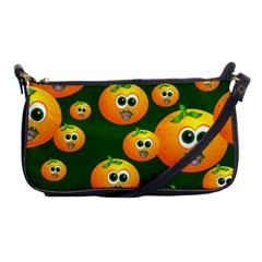 Seamless Orange Pattern Shoulder Clutch Bag