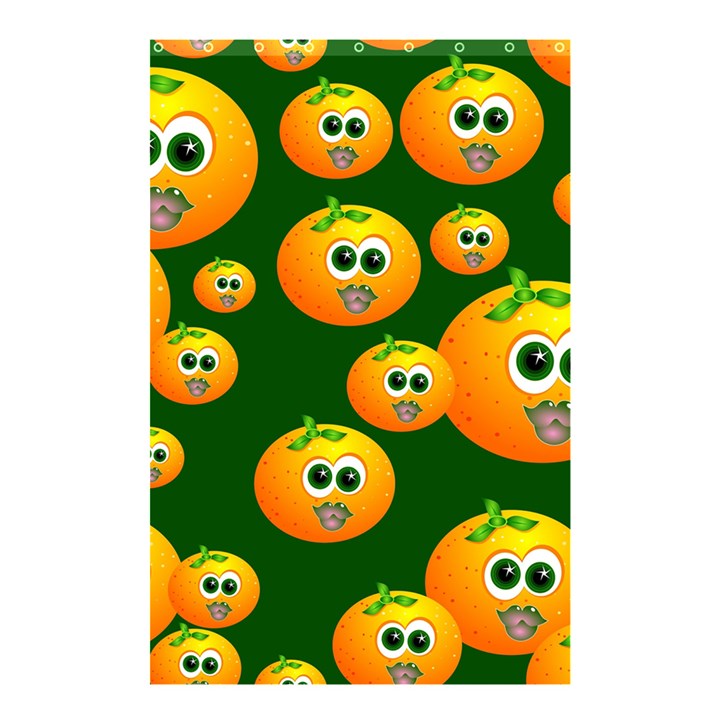 Seamless Orange Pattern Shower Curtain 48  x 72  (Small) 