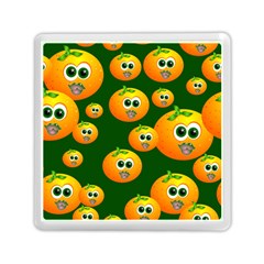 Seamless Orange Pattern Memory Card Reader (square)