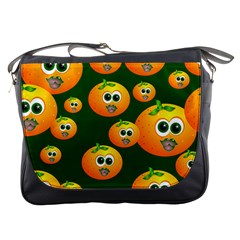 Seamless Orange Pattern Messenger Bag