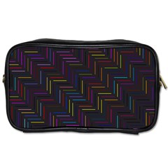 Lines Line Background Toiletries Bag (one Side)