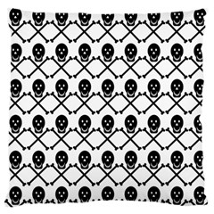 Skull Crossbones Pirate Backdrop Standard Flano Cushion Case (one Side) by Alisyart