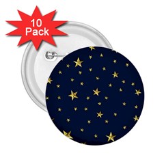 Stars Night Sky Background Space 2 25  Buttons (10 Pack)  by Alisyart