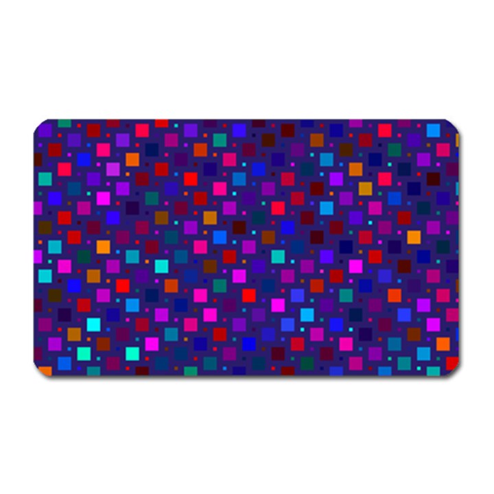 Squares Square Background Abstract Magnet (Rectangular)