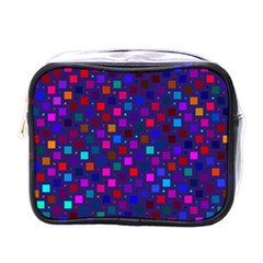 Squares Square Background Abstract Mini Toiletries Bag (one Side) by Alisyart