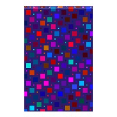 Squares Square Background Abstract Shower Curtain 48  X 72  (small) 