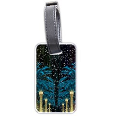 Winter Holidays Black Luggage Tags (two Sides)
