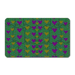 In Love With Festive Hearts Magnet (rectangular) by pepitasart