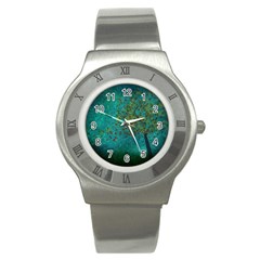 Tree In The Wind Stainless Steel Watch