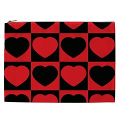 Royal Hearts Cosmetic Bag (xxl) by WensdaiAmbrose