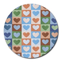 Hearts Aplenty Round Mousepads by WensdaiAmbrose