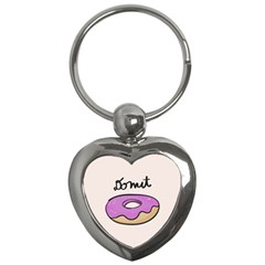 Donuts Sweet Food Key Chains (heart) 