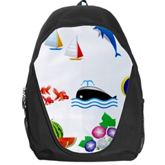 Summer Dolphin Whale Backpack Bag