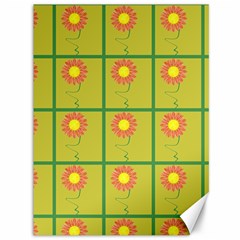 Sunflower Pattern Canvas 36  X 48  by Alisyart